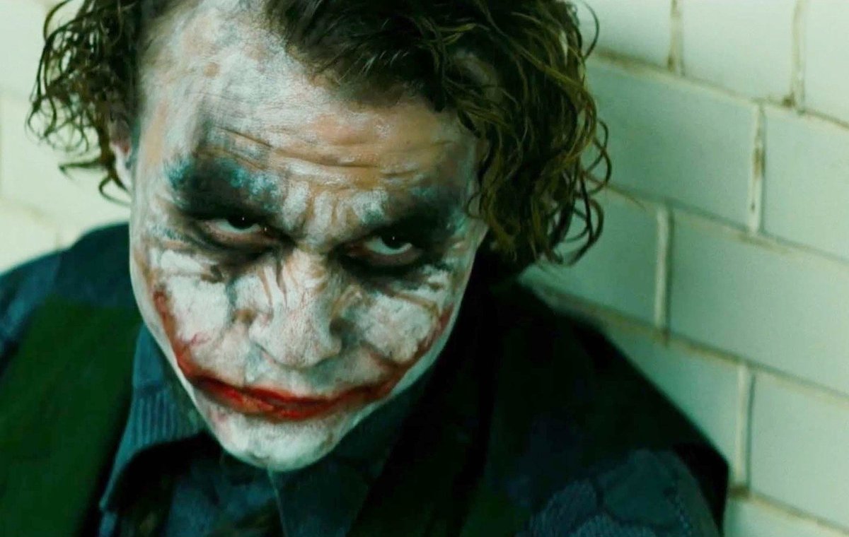 Heath Ledger kot nagrajeni Joker
